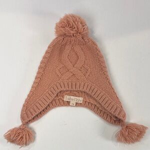 Louise Misha Paris Pink Knit Pom Hat - Beanie Lauria Sienna - 12
